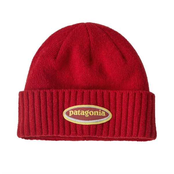 Patagonia Brodeo Beanie - Oval Logo: Amanita Red